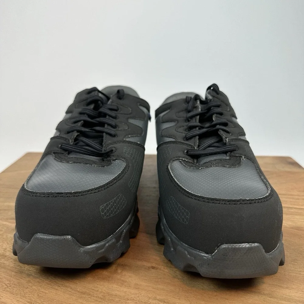 New Mens Timberland Pro Powertrain Gray Oxford Alloy Safety Toe Shoes Sz 8‎ W